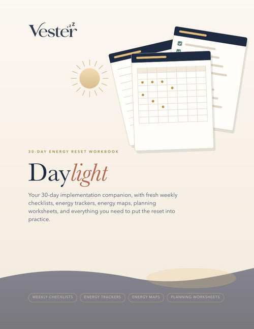 Cover of the Daylight 30-Day Energy Reset Workbook