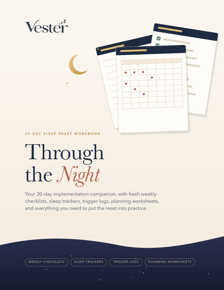 Cover of the 30-Day Sleep Reset Workbook